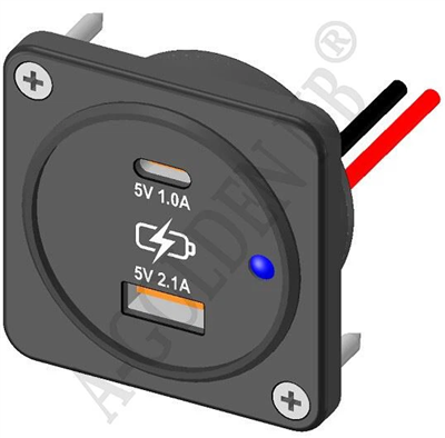 MARINE WATERPROOF USB SOCKET